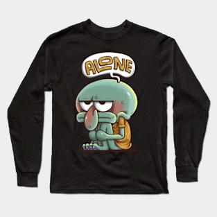 Squidward Alone Long Sleeve T-Shirt